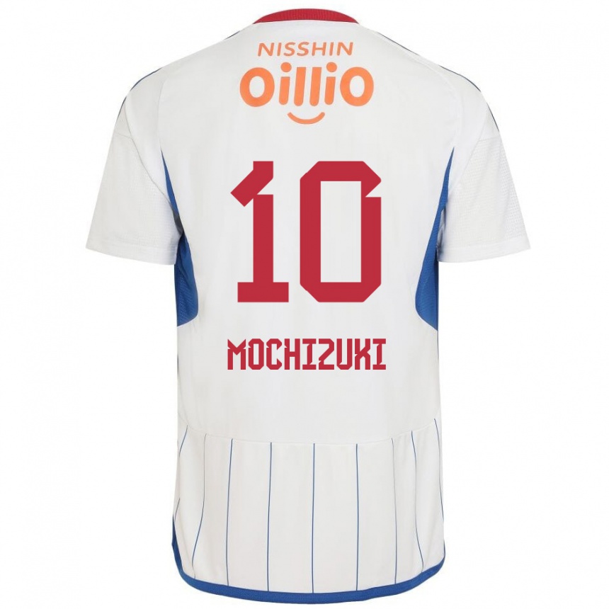 Men Football Kohei Mochizuki #10 White Blue Red Away Jersey 2024/25 T-Shirt Nz