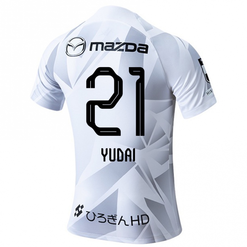 Men Football Yudai Tanaka #21 White Grey Black Away Jersey 2024/25 T-Shirt Nz