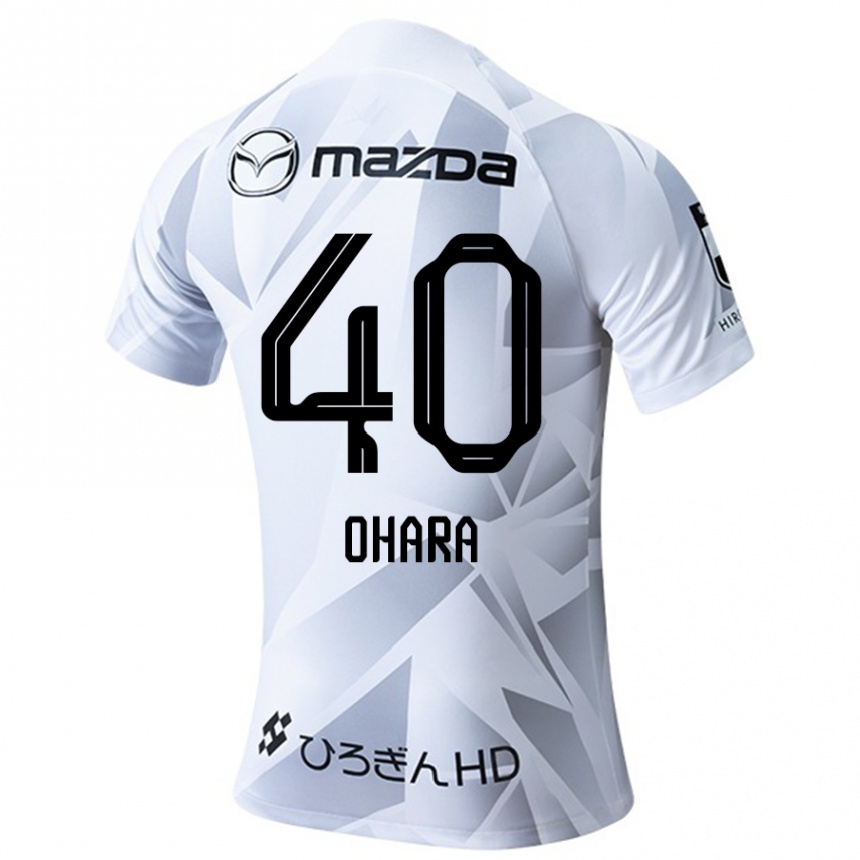 Men Football Motoki Ohara #40 White Grey Black Away Jersey 2024/25 T-Shirt Nz