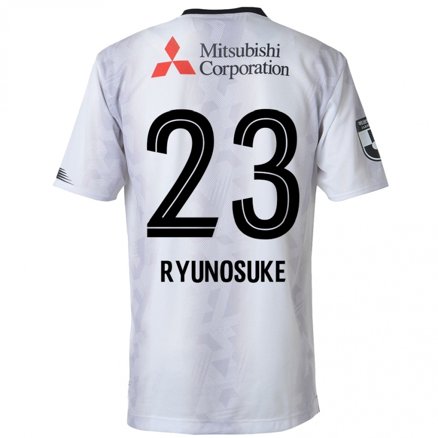 Men Football Ryunosuke Sato #23 White Black Away Jersey 2024/25 T-Shirt Nz