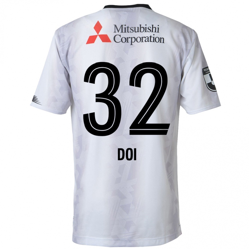 Men Football Kanta Doi #32 White Black Away Jersey 2024/25 T-Shirt Nz