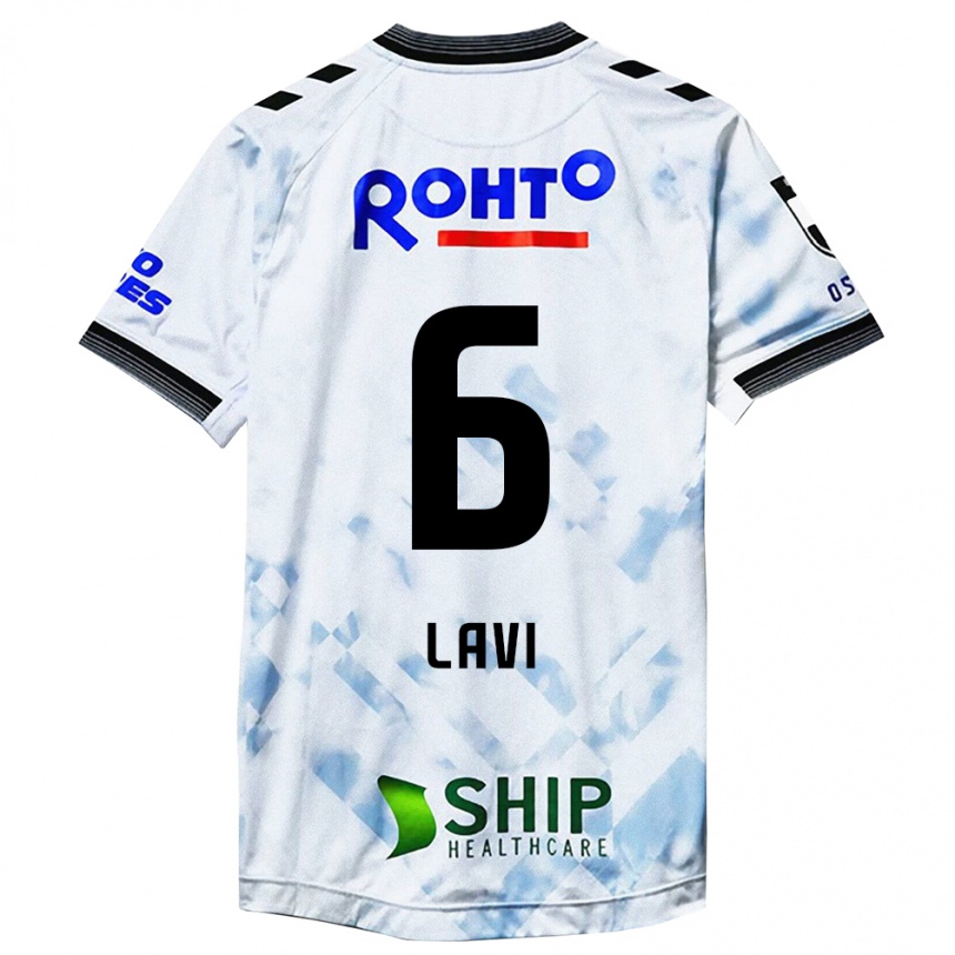 Men Football Neta Lavi #6 White Black Away Jersey 2024/25 T-Shirt Nz