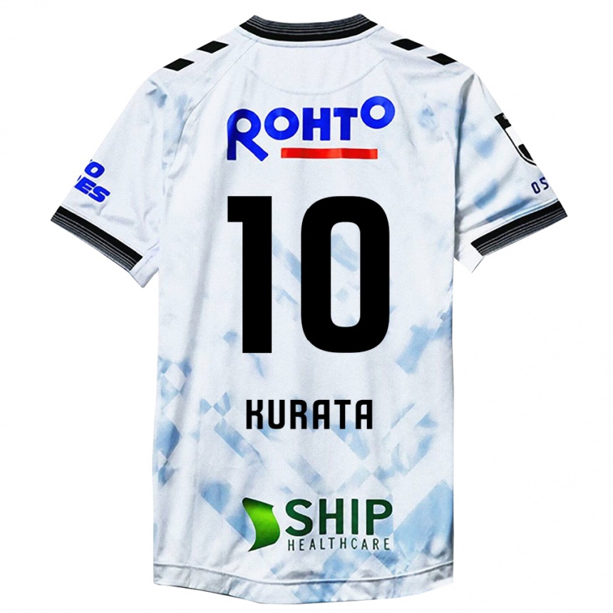 Men Football Shu Kurata #10 White Black Away Jersey 2024/25 T-Shirt Nz