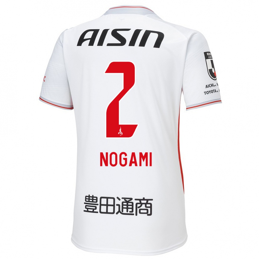 Men Football Yuki Nogami #2 White Yellow Red Away Jersey 2024/25 T-Shirt Nz