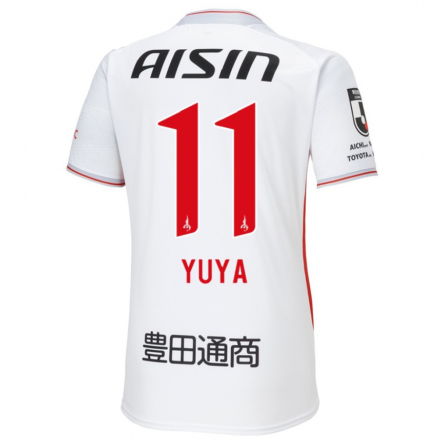 Men Football Yuya Yamagishi #11 White Yellow Red Away Jersey 2024/25 T-Shirt Nz