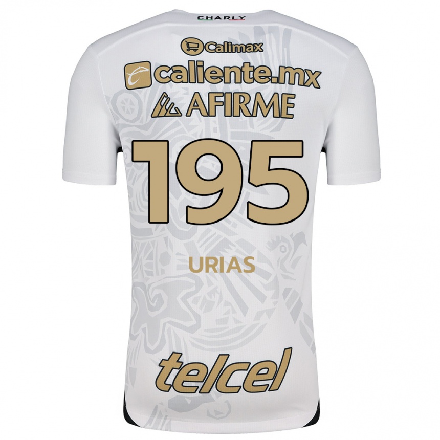 Men Football Héctor Urías #195 White Black Away Jersey 2024/25 T-Shirt Nz