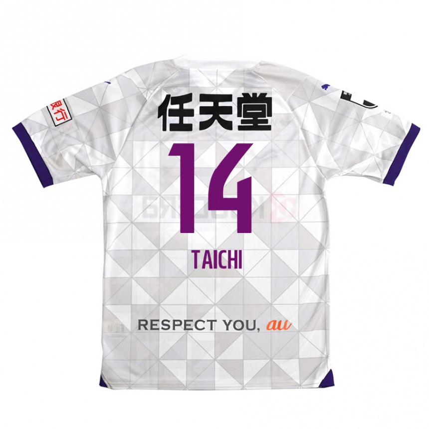 Men Football Taichi Hara #14 White Purple Away Jersey 2024/25 T-Shirt Nz