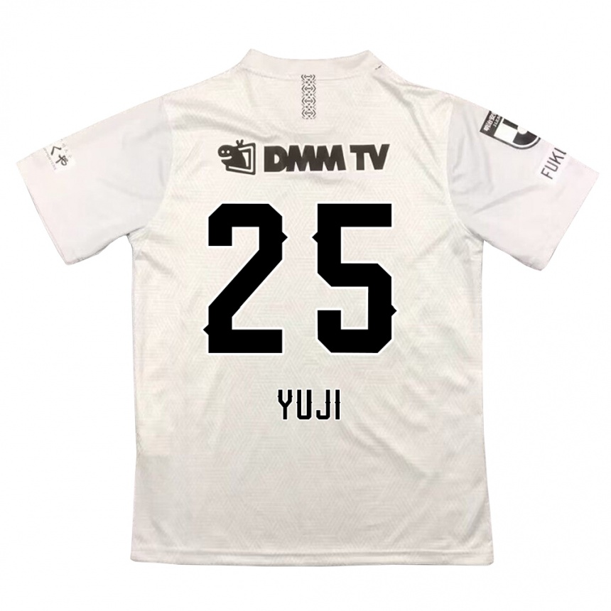 Men Football Yuji Kitajima #25 Gray Black Away Jersey 2024/25 T-Shirt Nz