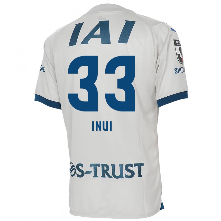 Men Football Takashi Inui #33 White Blue Away Jersey 2024/25 T-Shirt Nz