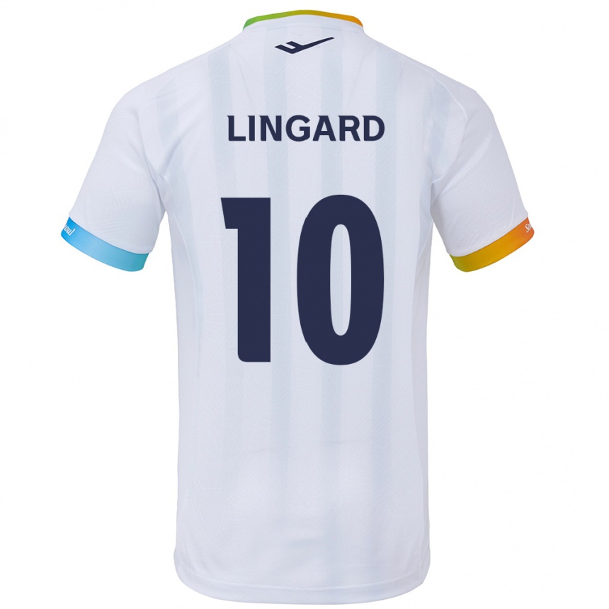 Men Football Jesse Lingard #10 White Blue Away Jersey 2024/25 T-Shirt Nz