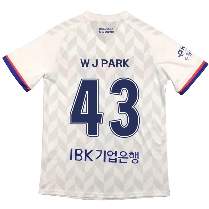 Men Football Jin-Woo Park #43 White Blue Away Jersey 2024/25 T-Shirt Nz