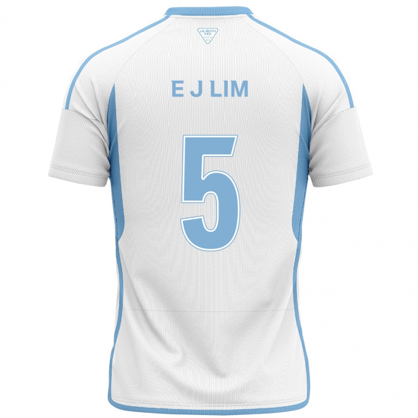 Men Football Jong-Eun Lim #5 White Blue Away Jersey 2024/25 T-Shirt Nz