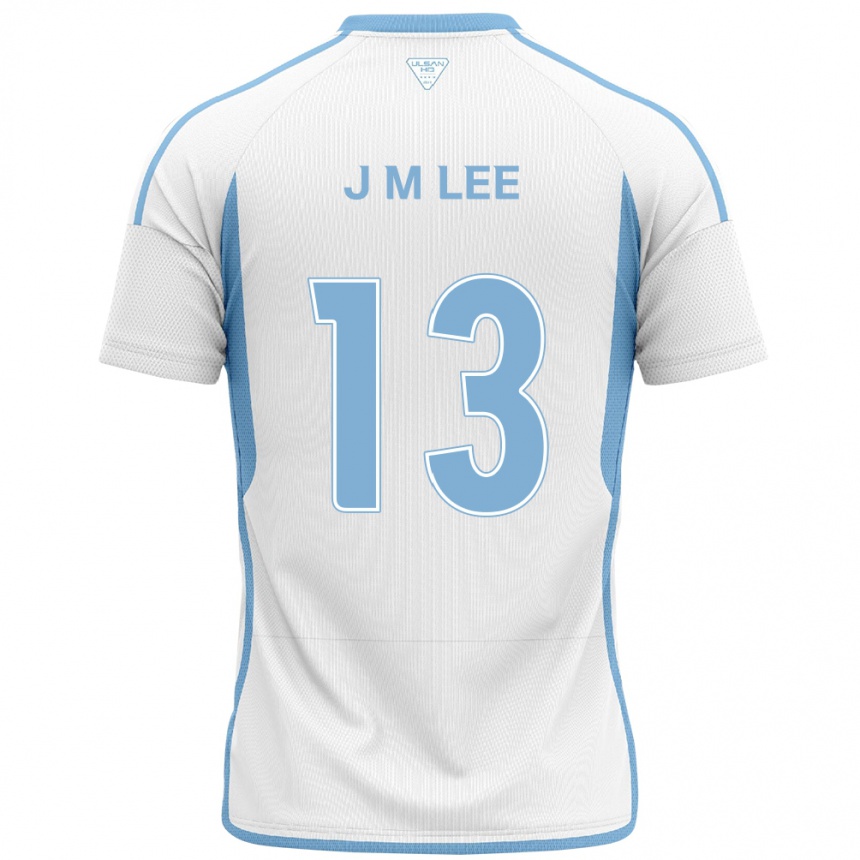 Men Football Myung-Jae Lee #13 White Blue Away Jersey 2024/25 T-Shirt Nz