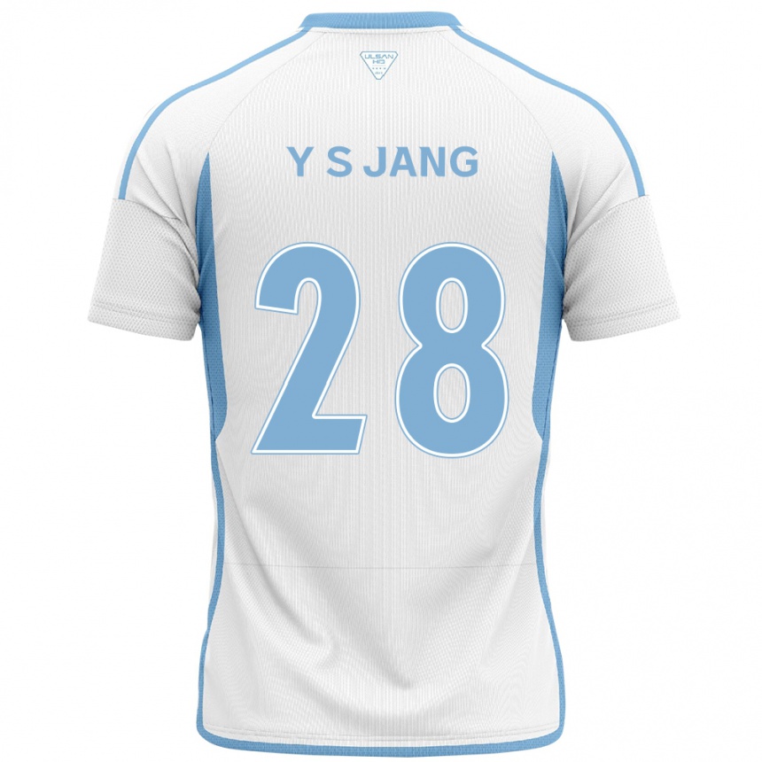 Men Football See-Young Jang #28 White Blue Away Jersey 2024/25 T-Shirt Nz