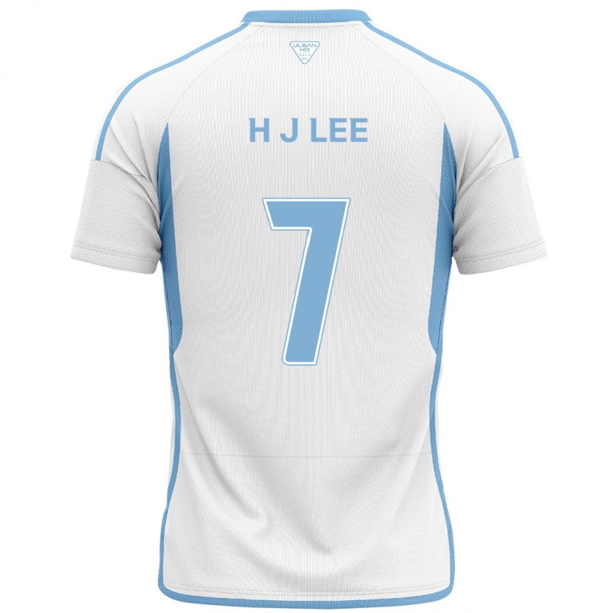 Men Football Jae-Hun Lee #7 White Blue Away Jersey 2024/25 T-Shirt Nz