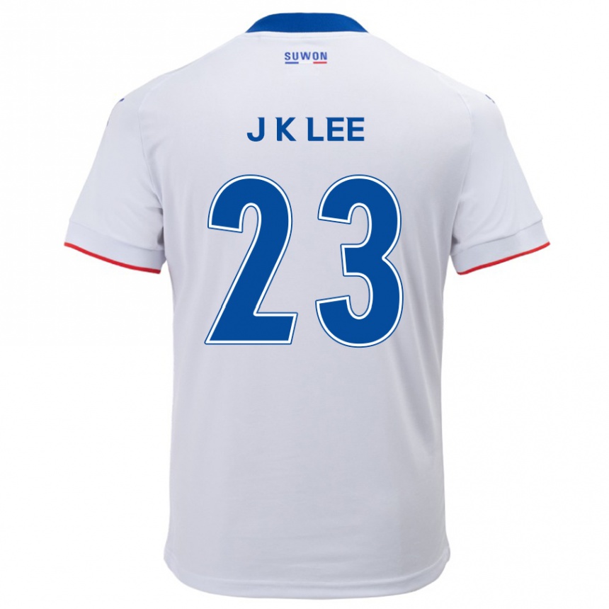 Men Football Ki-Je Lee #23 White Blue Away Jersey 2024/25 T-Shirt Nz