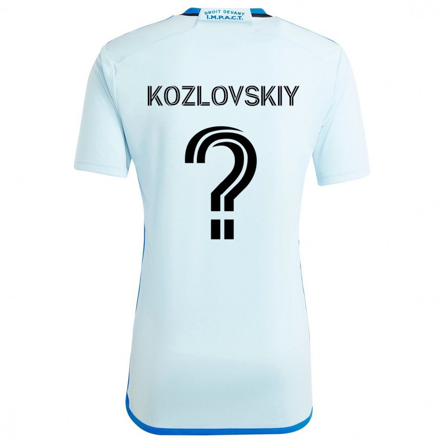 Men Football Sergei Kozlovskiy #0 Ice Blue Away Jersey 2024/25 T-Shirt Nz