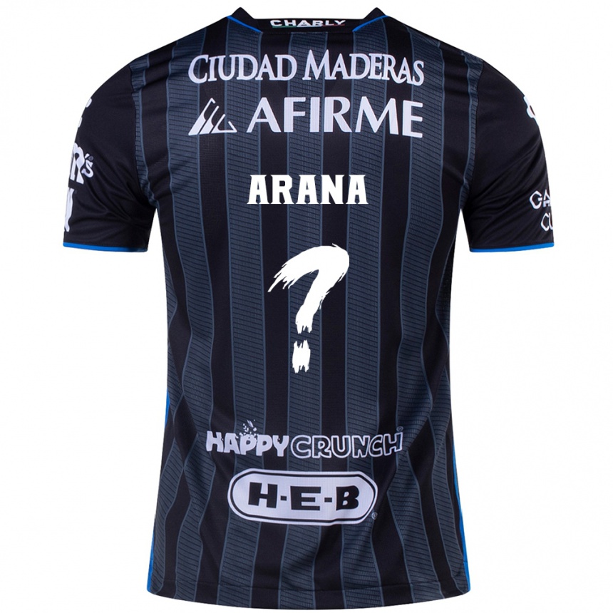 Men Football Alejandro Arana #0 White Black Away Jersey 2024/25 T-Shirt Nz