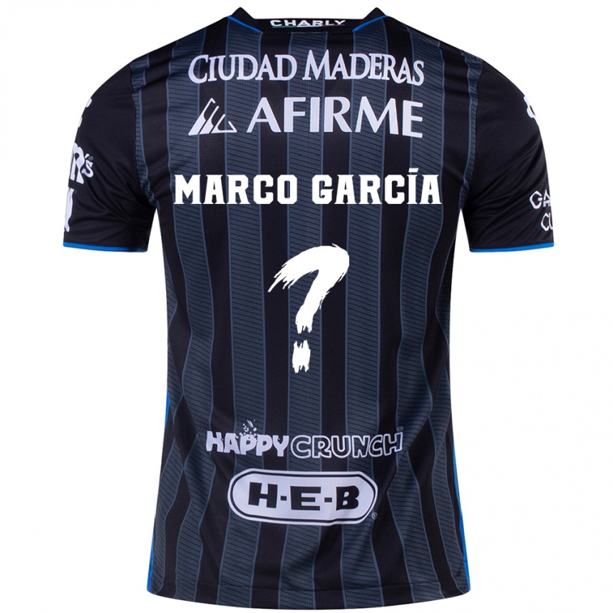 Men Football Marco Garcia #0 White Black Away Jersey 2024/25 T-Shirt Nz