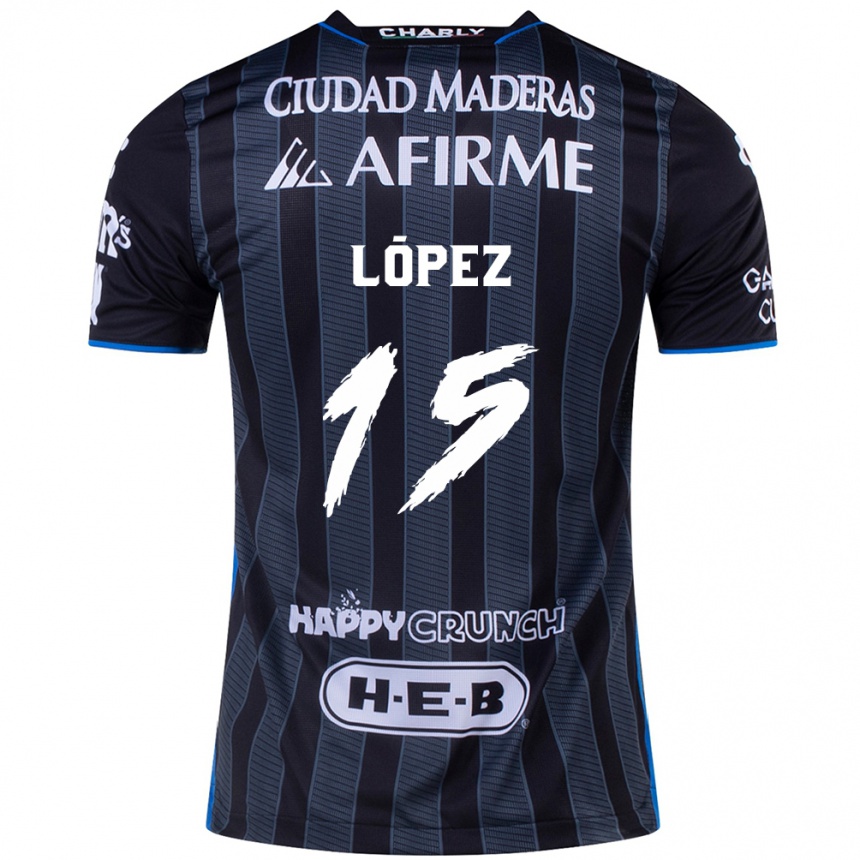 Men Football Víctor López #15 White Black Away Jersey 2024/25 T-Shirt Nz