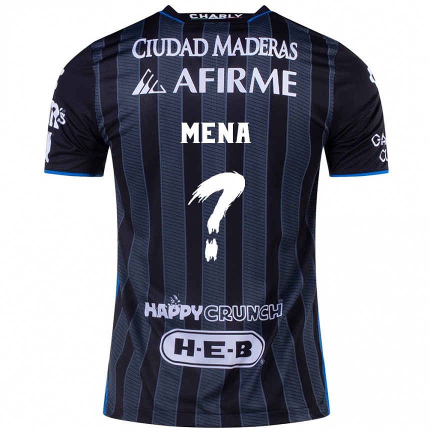 Men Football Felipe Mena #0 White Black Away Jersey 2024/25 T-Shirt Nz