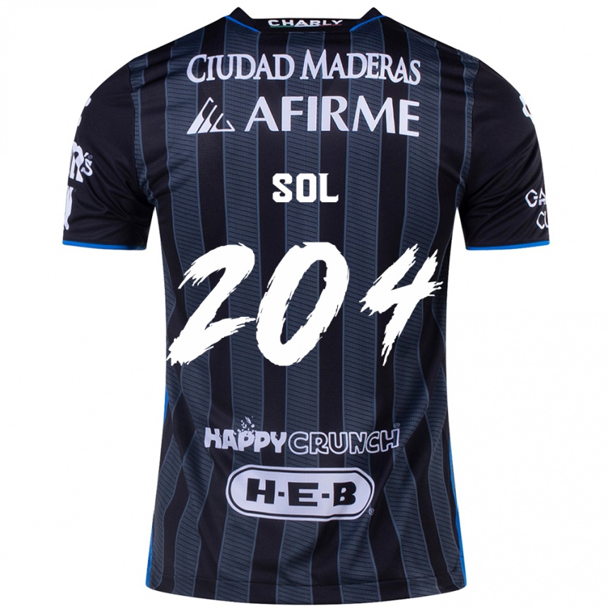 Men Football Martín Sol #204 White Black Away Jersey 2024/25 T-Shirt Nz