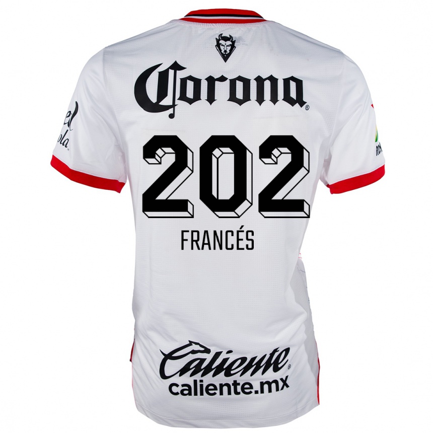 Men Football Lenin Francés #202 White Red Away Jersey 2024/25 T-Shirt Nz