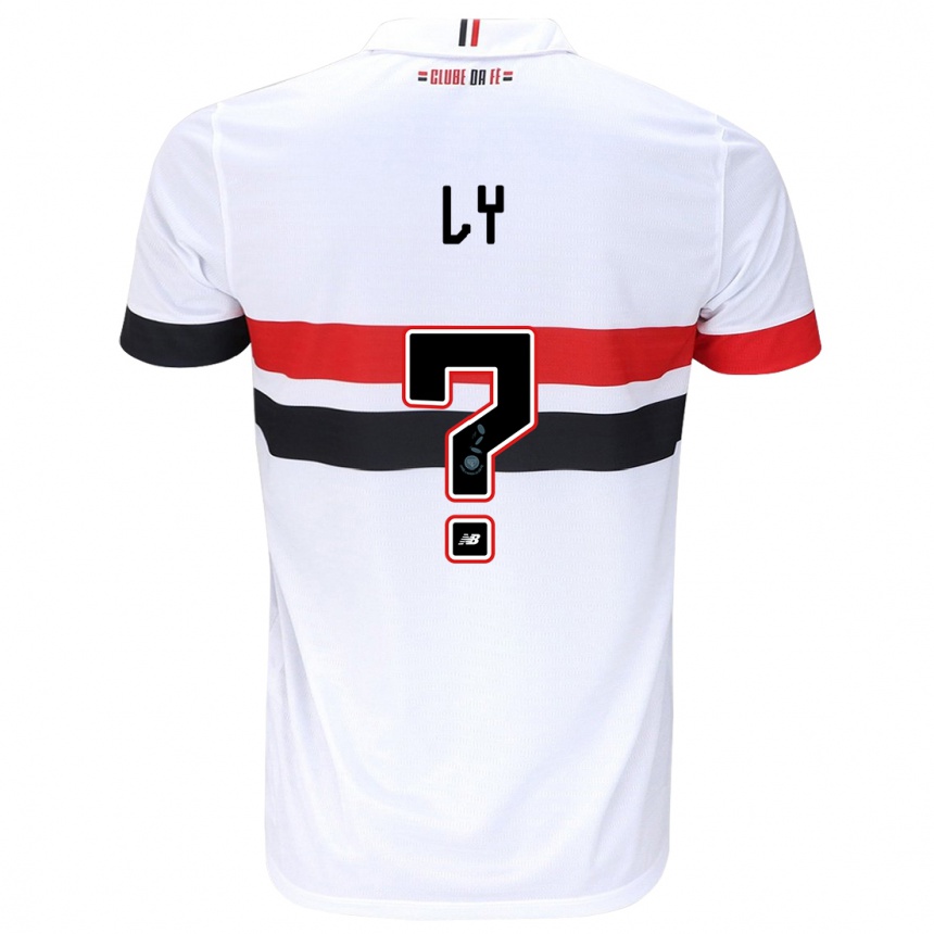 Women Football Iba Ly #0 White Red Black Home Jersey 2024/25 T-Shirt Nz