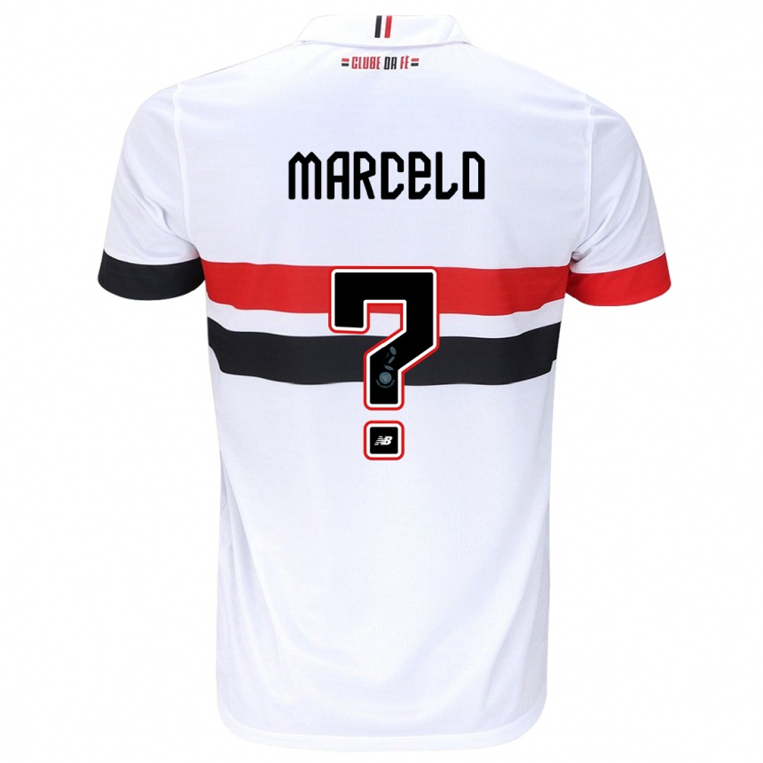 Women Football Marcelo #0 White Red Black Home Jersey 2024/25 T-Shirt Nz