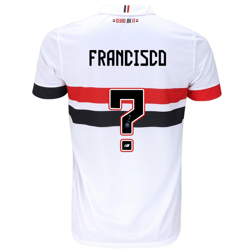 Women Football Ryan Francisco #0 White Red Black Home Jersey 2024/25 T-Shirt Nz