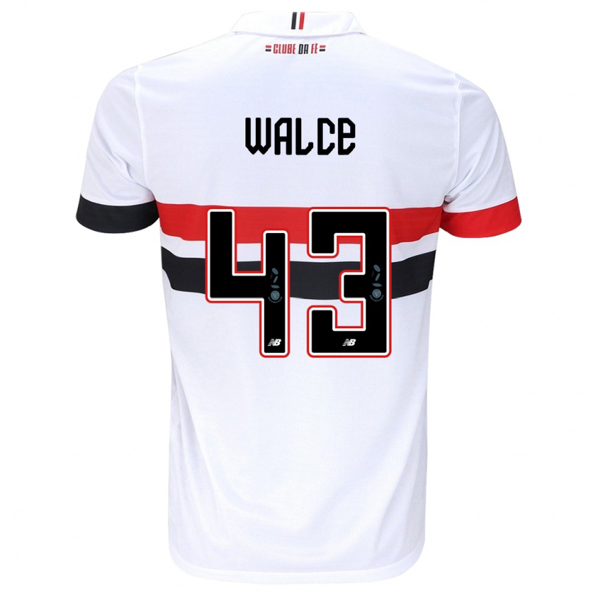 Women Football Walce #43 White Red Black Home Jersey 2024/25 T-Shirt Nz