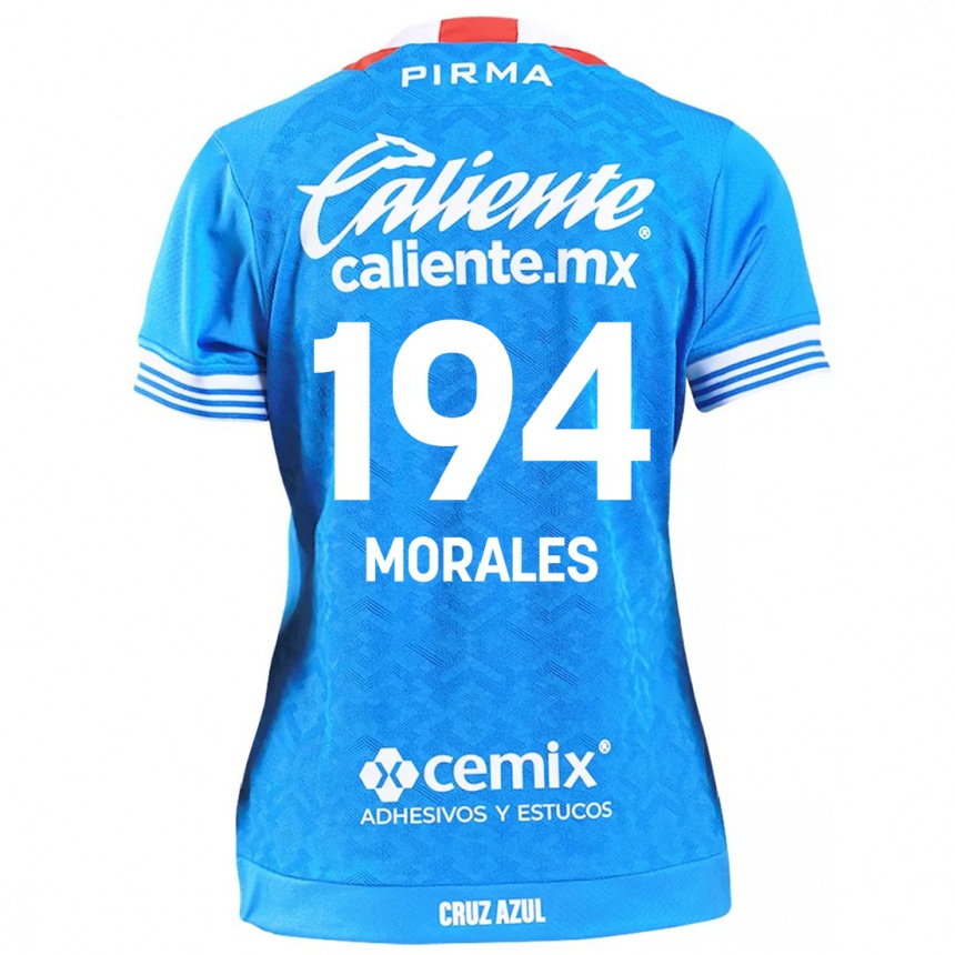 Women Football Amaury Morales #194 Sky Blue Home Jersey 2024/25 T-Shirt Nz