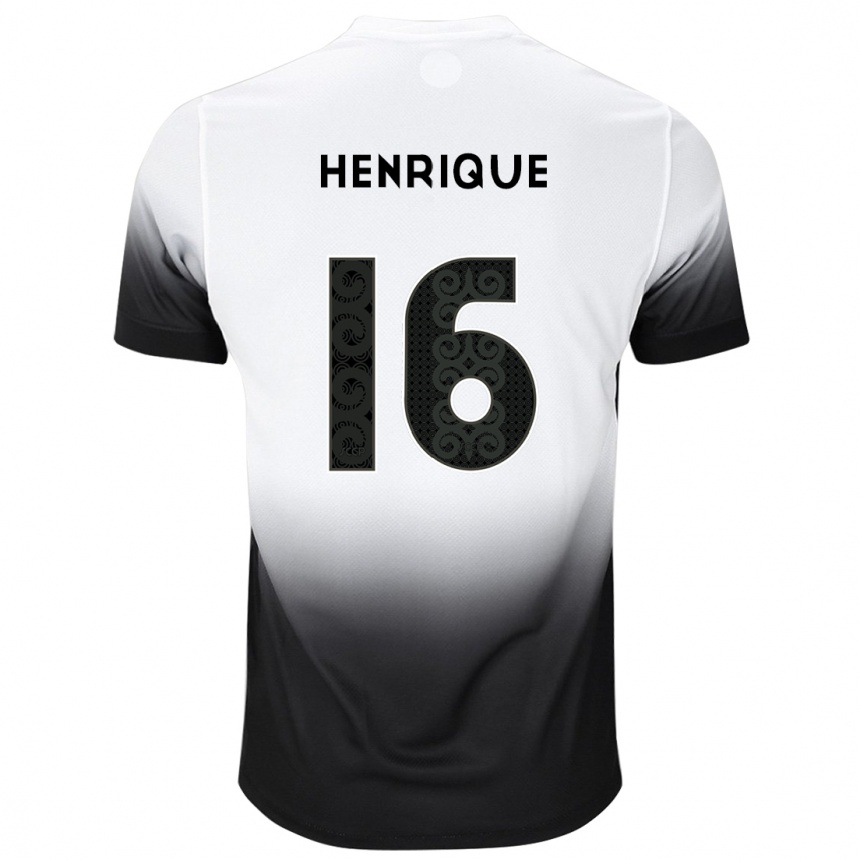 Women Football Pedro Henrique #16 White Black Home Jersey 2024/25 T-Shirt Nz