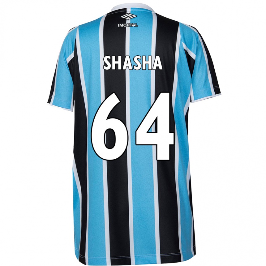 Women Football Shashá #64 Blue Black White Home Jersey 2024/25 T-Shirt Nz