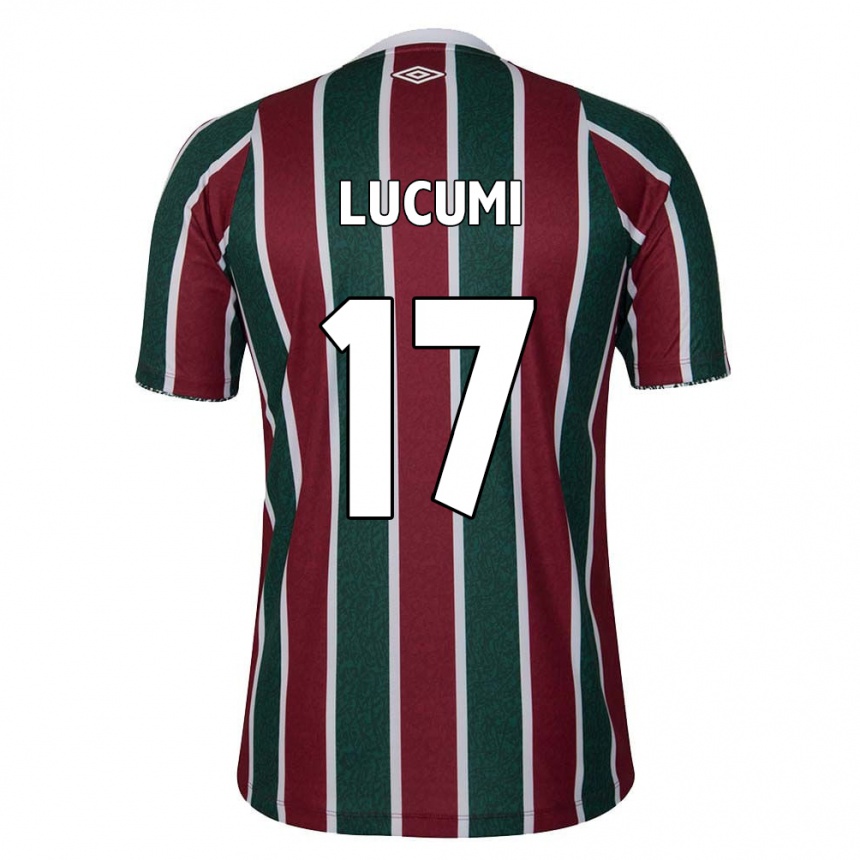 Women Football Jan Lucumi #17 Green Maroon White Home Jersey 2024/25 T-Shirt Nz