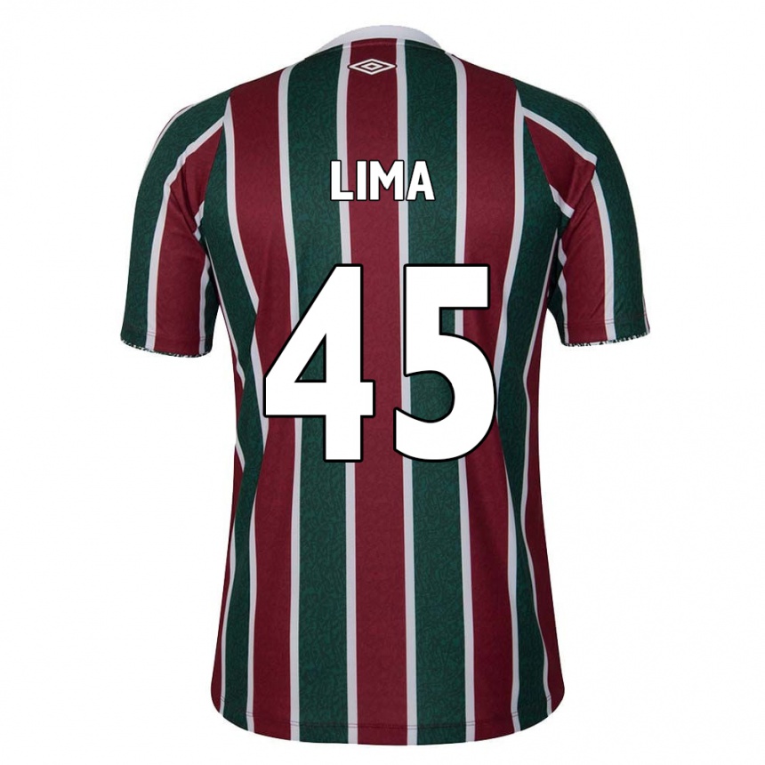 Women Football Lima #45 Green Maroon White Home Jersey 2024/25 T-Shirt Nz