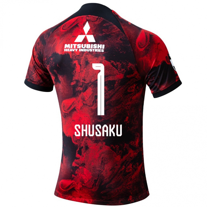 Women Football Shusaku Nishikawa #1 Red Black Home Jersey 2024/25 T-Shirt Nz