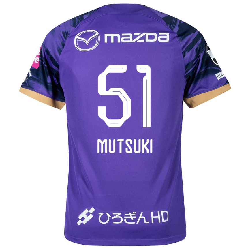 Women Football Mutsuki Kato #51 Purple White Home Jersey 2024/25 T-Shirt Nz