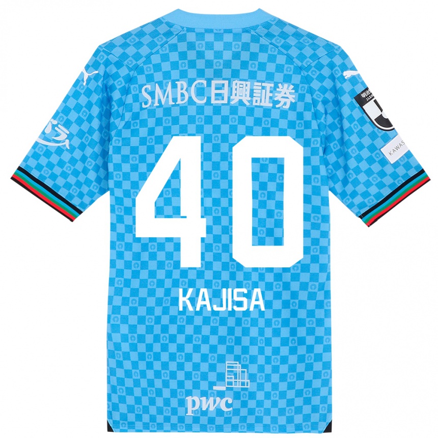 Women Football Umi Kajisa #40 Azure Blue Home Jersey 2024/25 T-Shirt Nz