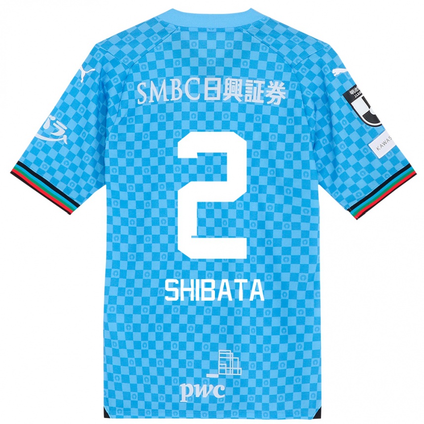 Women Football Shotaro Shibata #2 Azure Blue Home Jersey 2024/25 T-Shirt Nz