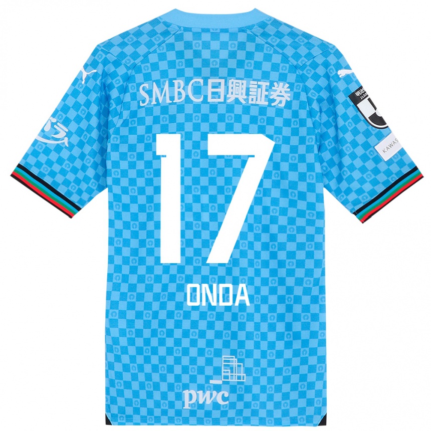 Women Football Yutaro Onda #17 Azure Blue Home Jersey 2024/25 T-Shirt Nz