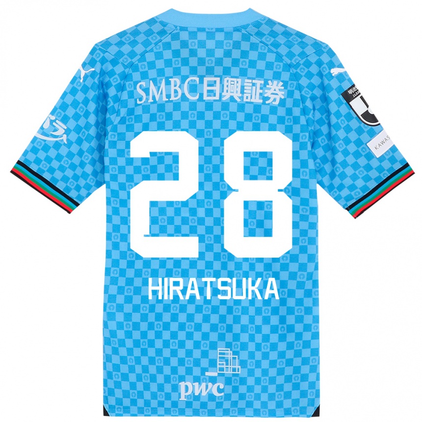 Women Football Hayato Hiratsuka #28 Azure Blue Home Jersey 2024/25 T-Shirt Nz