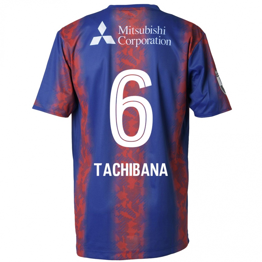 Women Football Keigo Tachibana #6 Blue Red Home Jersey 2024/25 T-Shirt Nz