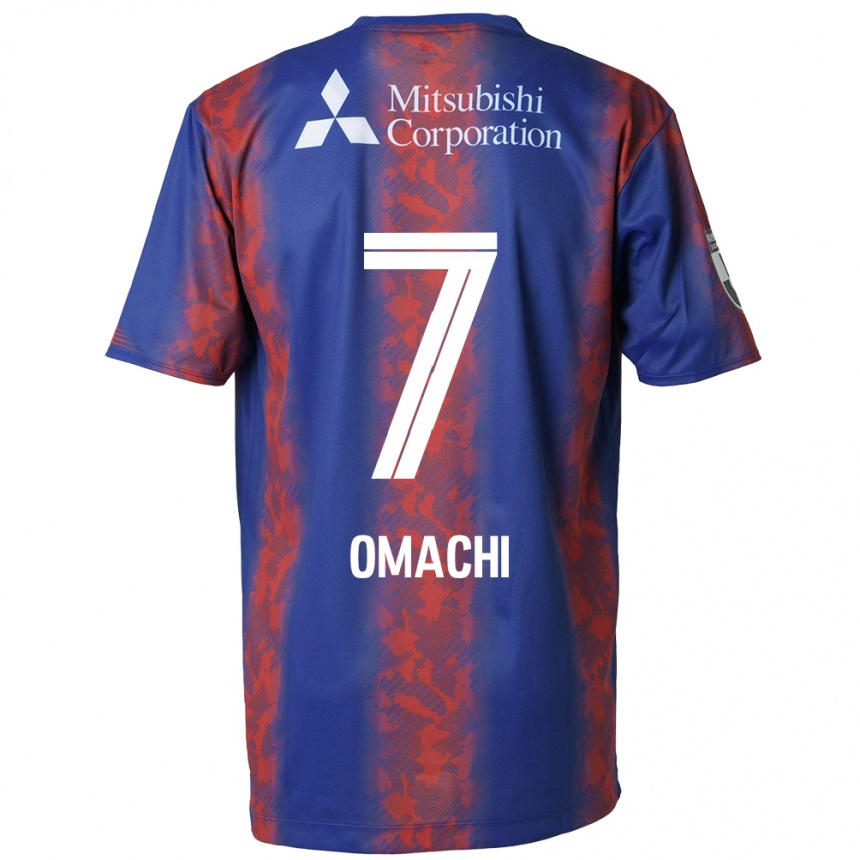 Women Football Hyugo Omachi #7 Blue Red Home Jersey 2024/25 T-Shirt Nz