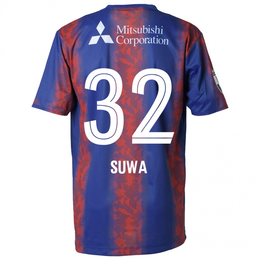 Women Football Keita Suwa #32 Blue Red Home Jersey 2024/25 T-Shirt Nz