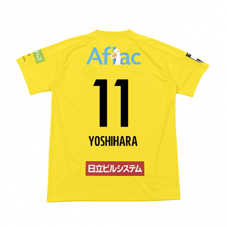 Women Football Futo Yoshihara #11 Yellow Black Home Jersey 2024/25 T-Shirt Nz