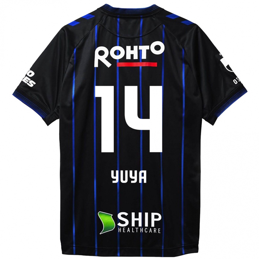 Women Football Yuya Fukuda #14 Black Blue Home Jersey 2024/25 T-Shirt Nz