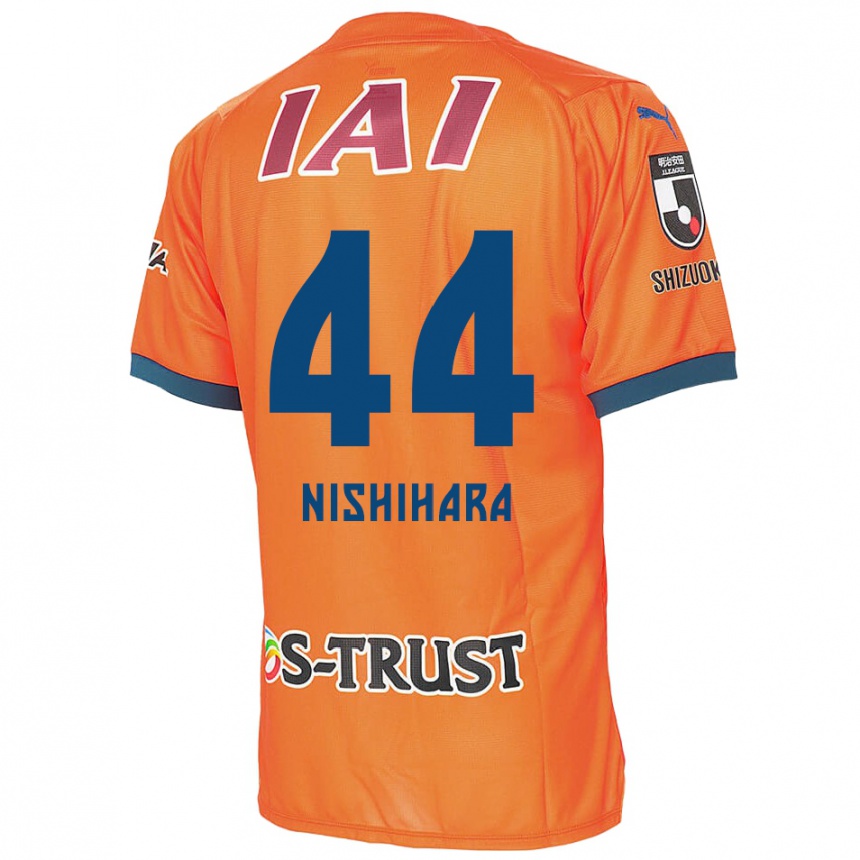 Women Football Motoki Nishihara #44 Orange Blue Home Jersey 2024/25 T-Shirt Nz