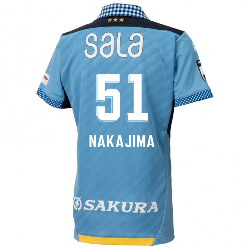 Women Football Keitaro Nakajima #51 Blue Black Home Jersey 2024/25 T-Shirt Nz