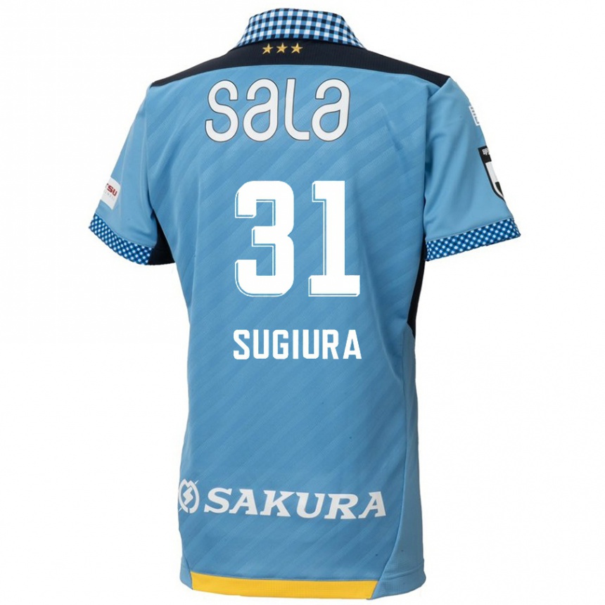 Women Football Rinnosuke Sugiura #31 Blue Black Home Jersey 2024/25 T-Shirt Nz